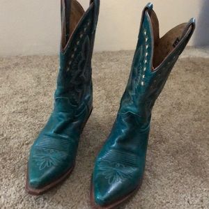 Turquoise Justin Boots